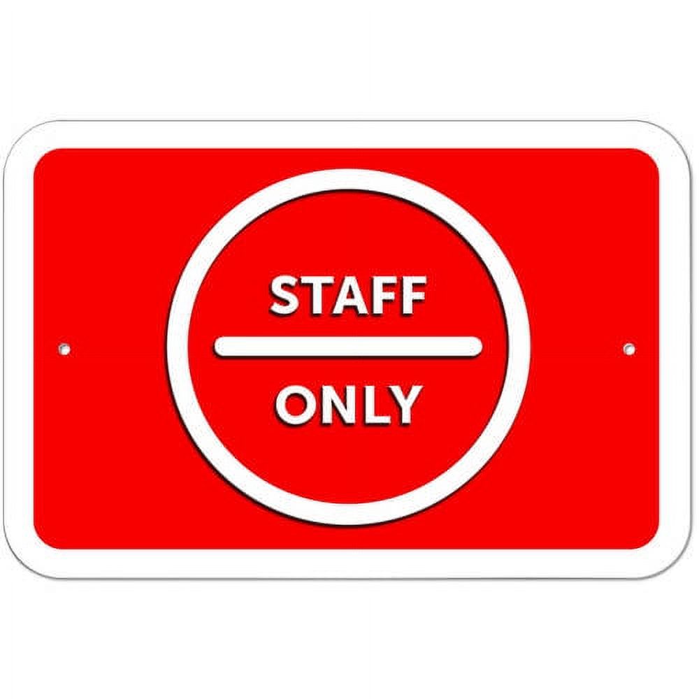 Staff Only Sign - image 1 of 1