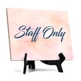 thumbnail image 1 of 'Staff Only' Table Sign with Easel Stand, 6" x 8", 1 of 4