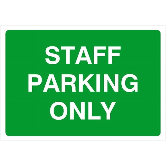 Staff Parking Only Sign Parking Signs & Permits Metal Sign Tin Sign 8x12 Inch - Caution Safety Warning Security Signs Indoor & Outdoor Signs for Home, Office, Work