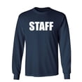 thumbnail image 1 of Staff Sarcastic Novelty Gift Idea Adult Humor Funny Men's Long Sleeve Shirts, 1 of 3