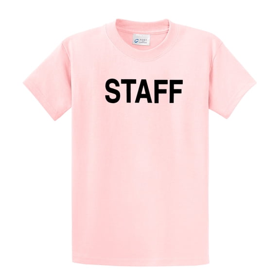 Staff Short Sleeve T-shirt Concert Party Event Festival Etc.-Lp-XL Light Pink