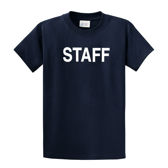 Staff Short Sleeve T-shirt Concert Party Event Festival Etc.-Nb-S Navy Blue