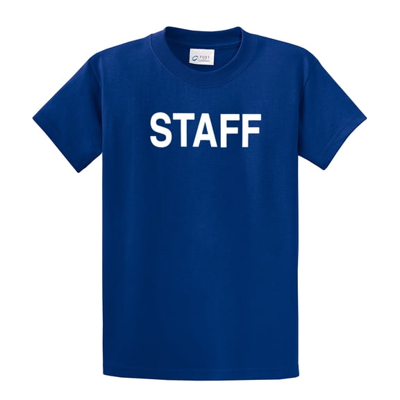 Staff Short Sleeve T-shirt Concert Party Event Festival Etc.-Rb-L Royal Blue