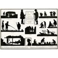 thumbnail image 1 of Staff Subs Sentries & Surprises Silhouetted Poster Print By Illustrated London Newsmary Evans, 1 of 3