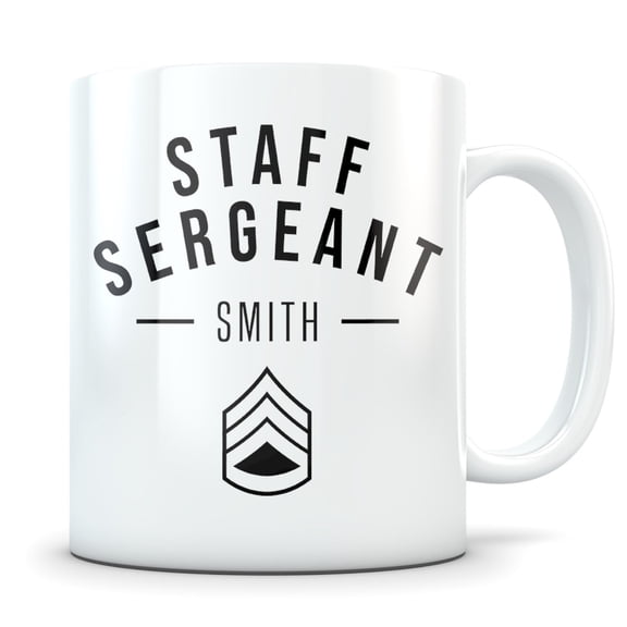 Staff sergeant gift staff sergeant mug staff sergeant promotion staff sergeant appreciatio