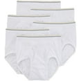 thumbnail image 1 of Stafford 6 Pair Blended Cotton Full-Cut White Briefs - Size 40, 1 of 2