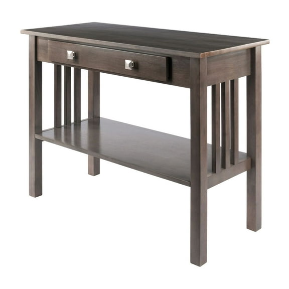 Stafford Console Hall Table; Oyster Gray