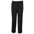 Stafford Mens Black Travel Luxe Pleated Front Dress Pants 30X30