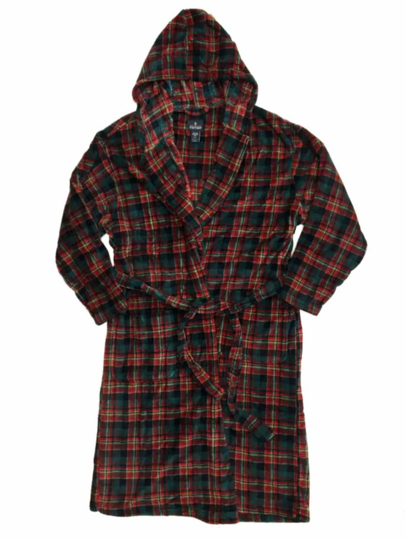 Sunny Forrest Hooded Flannel Bathrobe For Men & Women - Mid-Calf Length, Soft Comfort With Pockets (Pink)