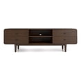 thumbnail image 1 of Stafford Mid-Century Modern Solid Wood Brown Tv Stand for 35/72 inch TV, 1 of 8