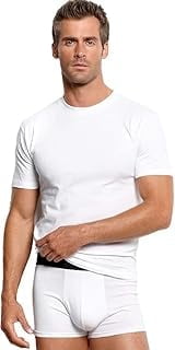 Stafford Super Soft Mens 4 Pack Short Sleeve Crew Neck T-Shirt Large White