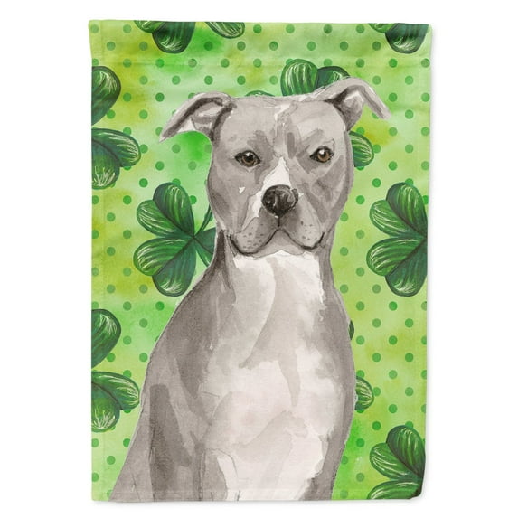 Staffordshire Bull Terrier St. Patricks Garden Flag