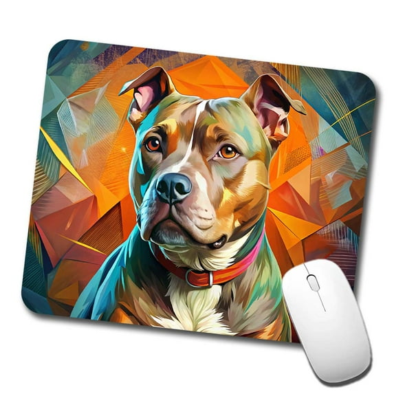 Staffordshire Bull Terrier Staffy Dog Contemporary Art Mouse Pad Low Profile Gaming Mat