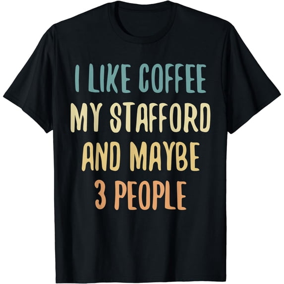 Staffordshire Terrier And Coffee T-Shirt