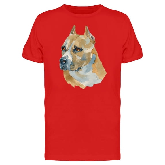 Staffordshire Terrier Head Tee Men's -Image by Shutterstock