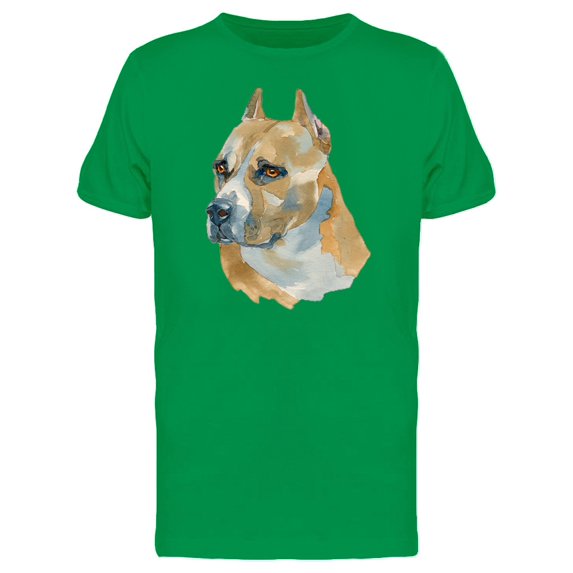 Staffordshire Terrier Head Tee Men's -Image by Shutterstock