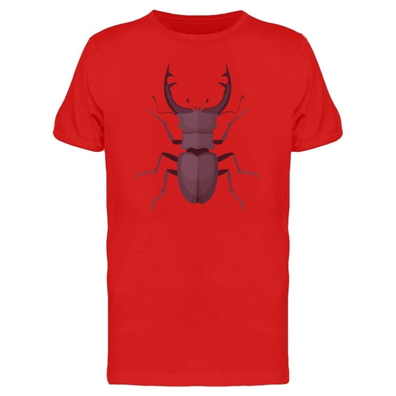 Stag Beetle Top View T-Shirt Men -Image by Shutterstock, Male Large