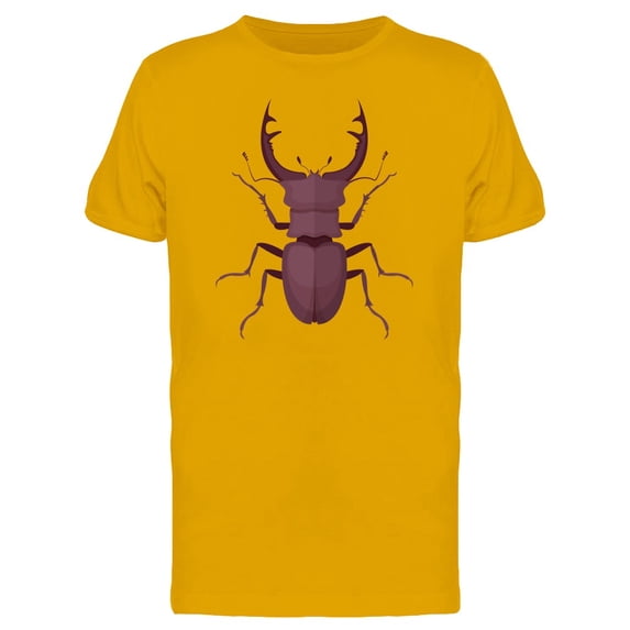 Stag Beetle Top View Tee Men's -Image by Shutterstock