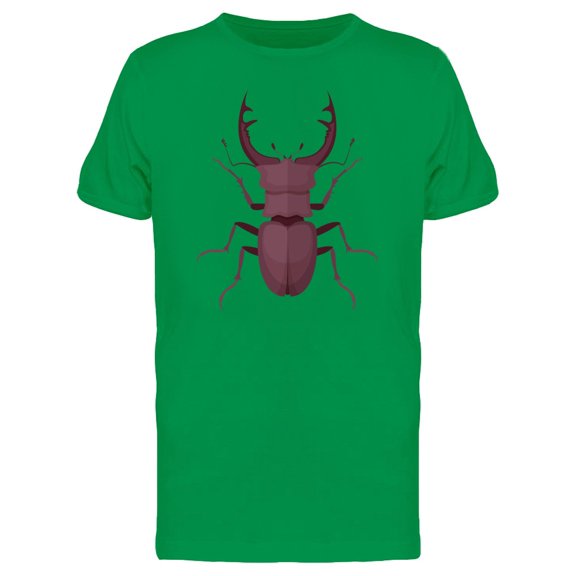 Stag Beetle Top View Tee Men's -Image by Shutterstock