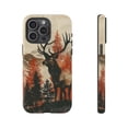 thumbnail image 1 of Stag Deer Buck Ink Forest Wildlife Artistic Phone Case with iPhone 11 to 17 Pro Max, 1 of 2