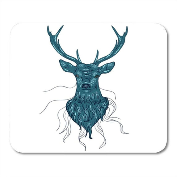 Stag Head of Male Deer in Antler Beautiful Mousepad Mouse Pad Mouse Mat 9x10 inch