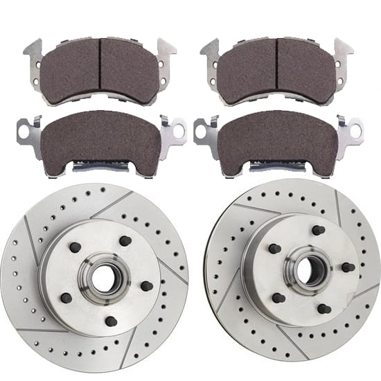Stage 1.5 Disc Brake Upgrade Kit for 1969-74 GM, Hawk HPplus Pads