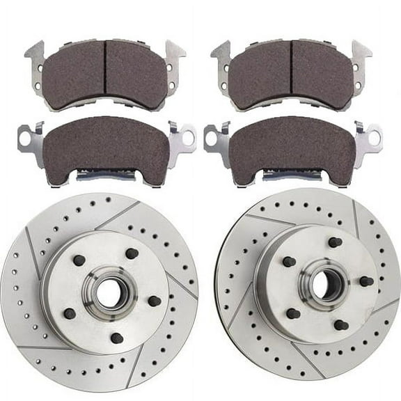 Stage 1 Disc Brake Upgrade Kit for 1969-74 GM, Hawk DTC-30 Pads