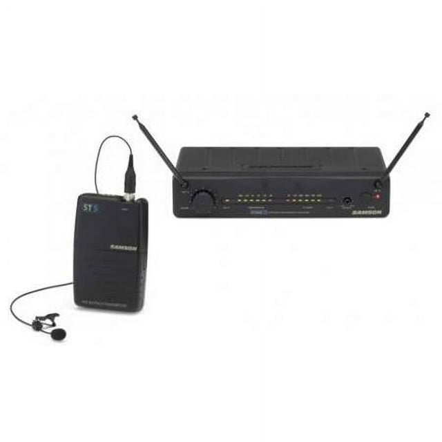 Stage 55 Wireless Lavalier Microphone System, Includes ST5 Beltpack Transmitter, SR55 Wireless Receiver, and LM10BM Lavalier Microphone (Channel 07: 195.6MHz)