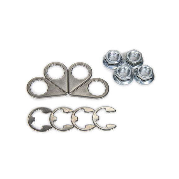 Stage 8 3954 Turbo Nuts 3/8-24 in - Hex Head - Locking Clip Set of 4
