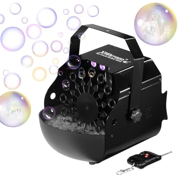 Stage Bubble Machine with Lights, Wireless Remote - Perfect for Weddings, Commercial Performances, Parties, and Carnivals$$Sound & Recording