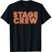 Stage Crew I Backstage Tech Week Theatre T-Shirt Graphic & Letter Print T-Shirt