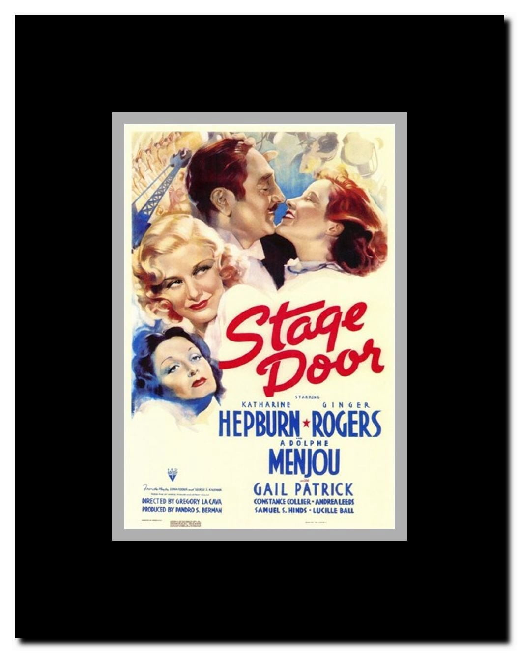 Stage Door Framed Movie Poster