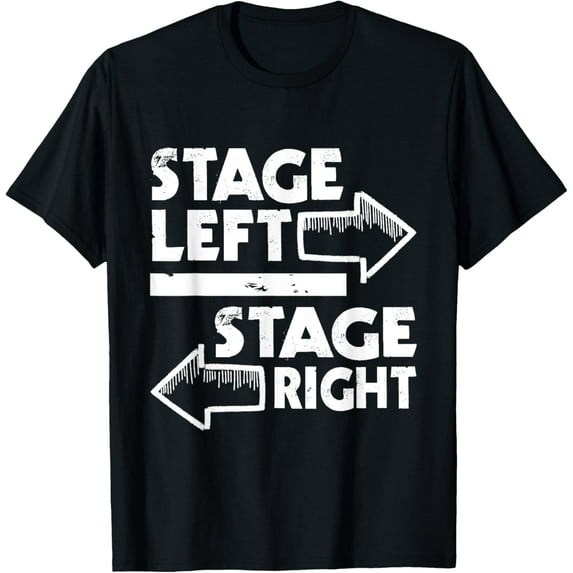 Playful Comfort Tee - Stage Left Stage Right - Actor Actress Theater Acting T-Shirt