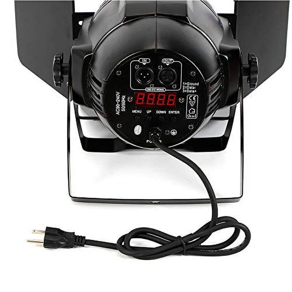 Stage Light with Barn Doors 200W COB DMX512 Cool & Warm White DJ Par