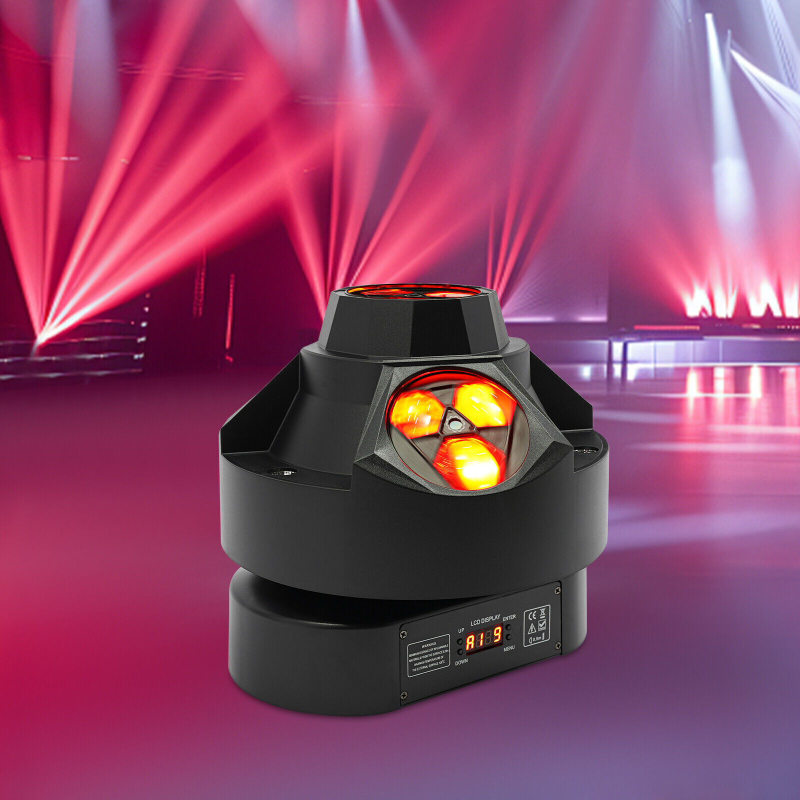 Stage Lights, 12 LED 4-in-1 Stage Light, 200W 100-240V, Scratch Resistant Acrylic Lens, Durable Stage Light for DJ, Party, Club, Concert, Performance Lighting Equipment