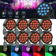 Stage Lights, 14LED 4 in 1 App Control Led Par Lights, 6 Models Smart DJ Party Lights for Events 4 Pack