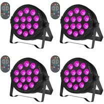 Stage Lights, 4 Pack LED Par Lights RGBW DJ Stage Lighting 14x6W Uplights for Events by Sound Activated and DMX Control for Wedding Church Live Show Disco Halloween Christmas Parties