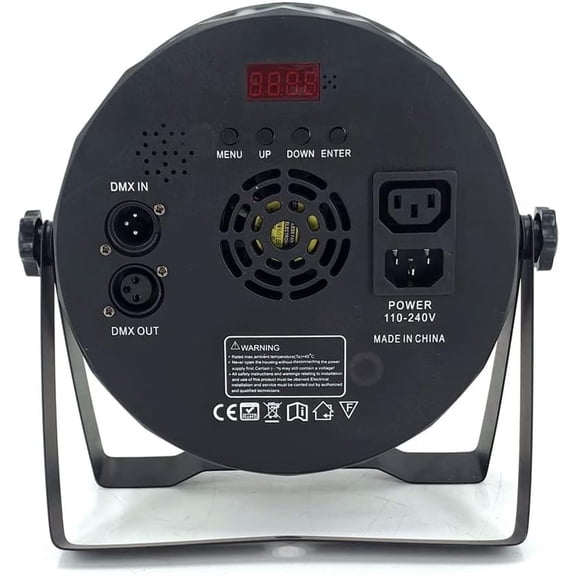 Stage Lights 9x18W Uplights with Strict Testing 6in1 RGBWA UV LED Par Lights Sound Activated DMX512 Control Bright DJ Par Light for Stage Party Club Disco Wedding Events