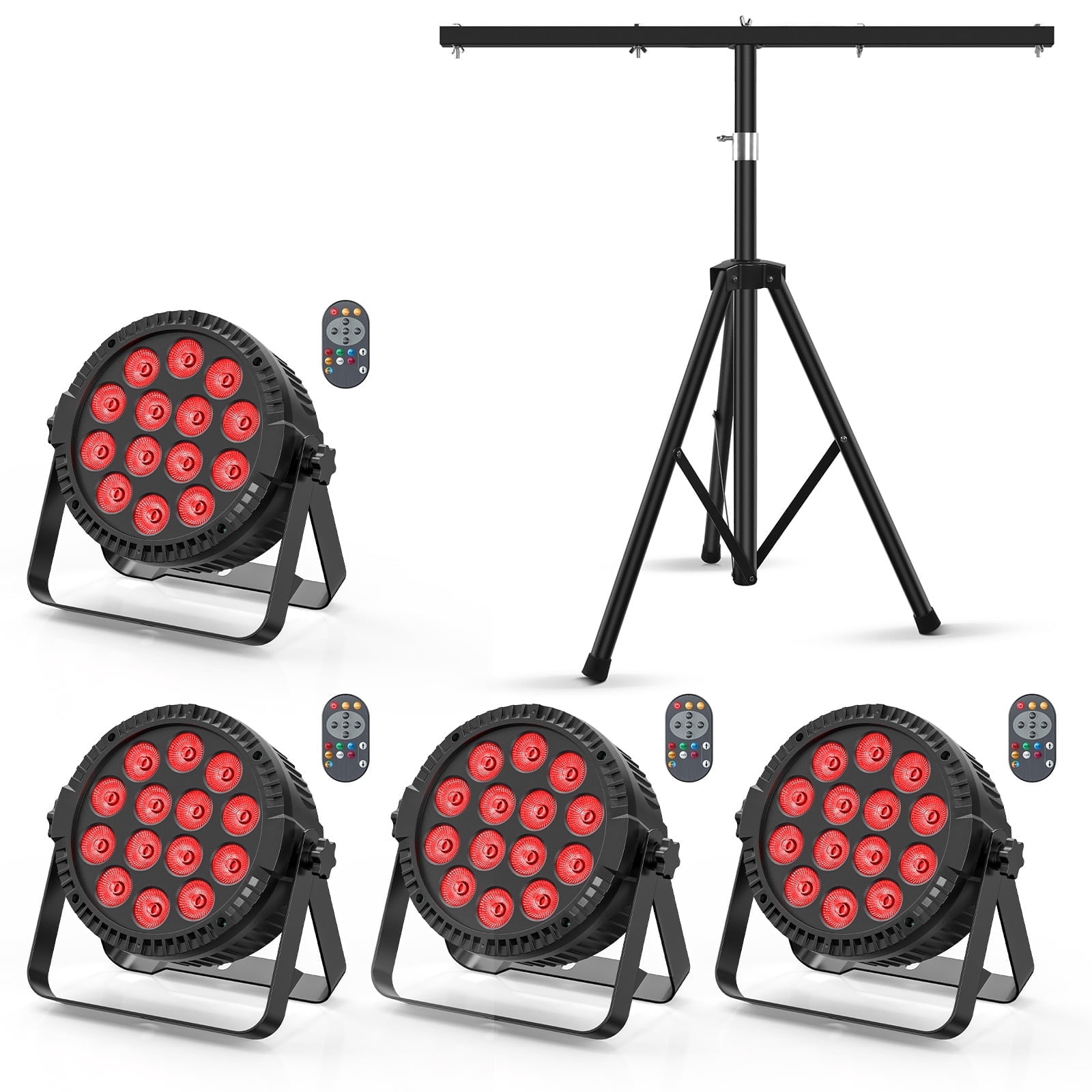 Stage Lights RGBW LED Par Lights, Uplights DJ Lighting with Stage Lights RGBW LED Par Lights, Uplights DJ Lighting with