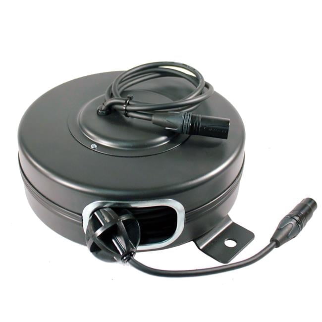 Stage Ninja  40 ft. Retractable Female DMX Cable Reel - Black