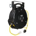 thumbnail image 1 of Stage Ninja STX-65-1 65 ft. 12 by 3 Retractable Power Cable Reel - Yellow, 1 of 1