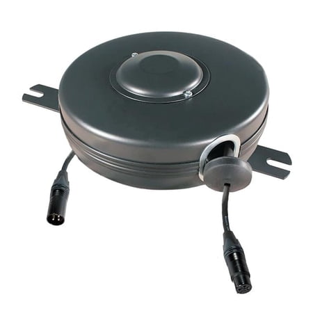 Stage Ninja XLR-21-S 19 ft. Retractable Female XLR Cable Reel - Black