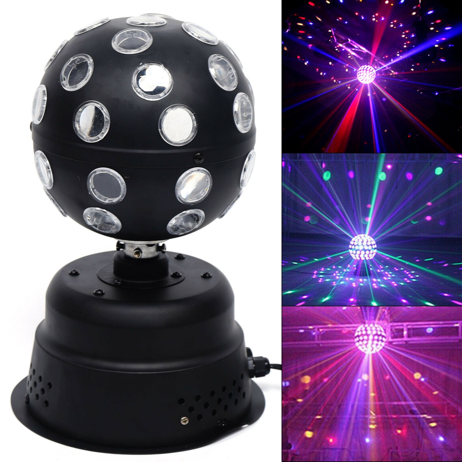 Stage Par Lights Disco Ball Lamp RGB Rotating Led Strobe Party Bulb Stage  Light DJ Lighting Led Professional Led Stage Light + Remote + Multiple