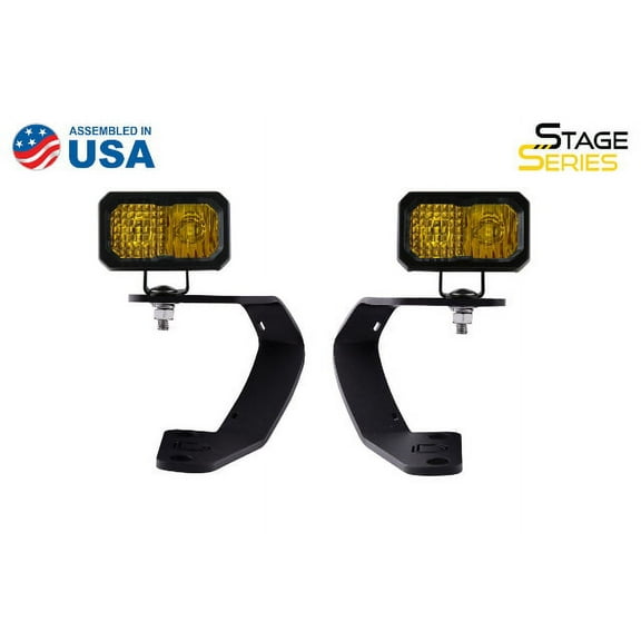 Stage Series 2in LED Ditch Light Kit for 2010-2021 Toyota 4Runner Sport Yellow Combo Diode Dynamics