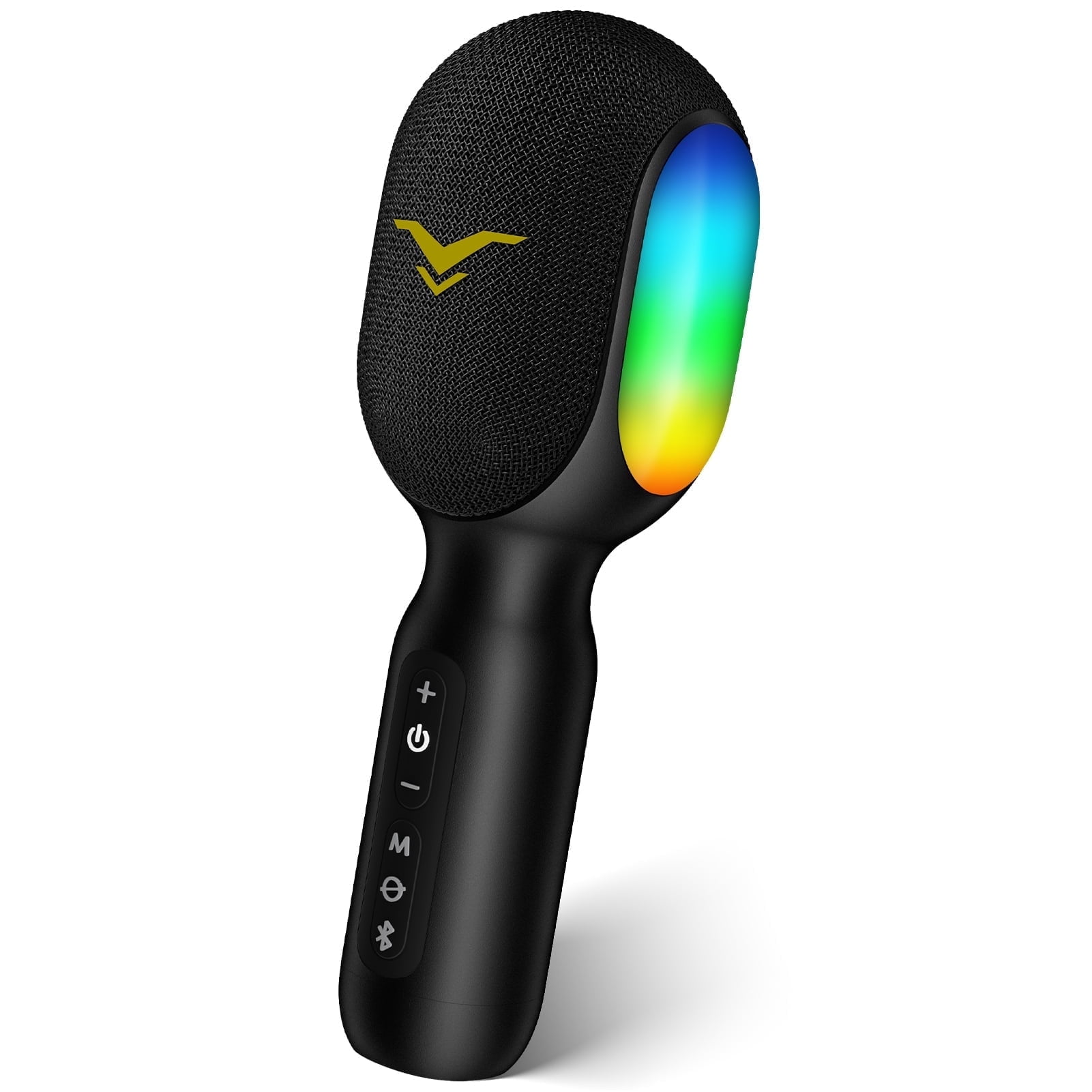 Stage SingFree Wireless Bluetooth Karaoke Microphone, 5-in-1 Portable Handheld Mic with Dynamic RGB Lights, Mini Karaoke Machine for Car Travel Party, Recording, Duet Singing, Gift for Kids Adults