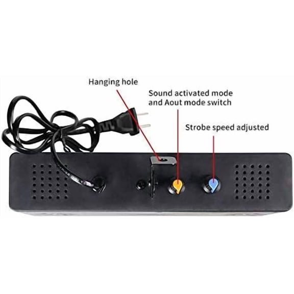 Stage Strobe Light, Super Bright Flash Stage Lighting, Sound Activated and Speed Control RGB Strobe Light, Flash Party Lighting for Wedding, Xmas, Birthday, Club, DJ (270 LED)