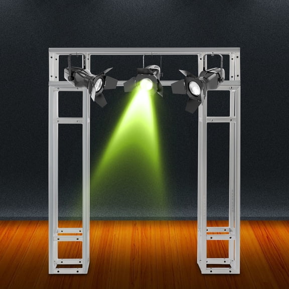 Stage Truss, Trussing Segment Kit, 3 Sections 40 Inch, Galvanized Steel Square Pipe Trussing System, Durable Lighting Stand Frame for Stage Lights, PA Speakers, Backdrops, Events, and Shows