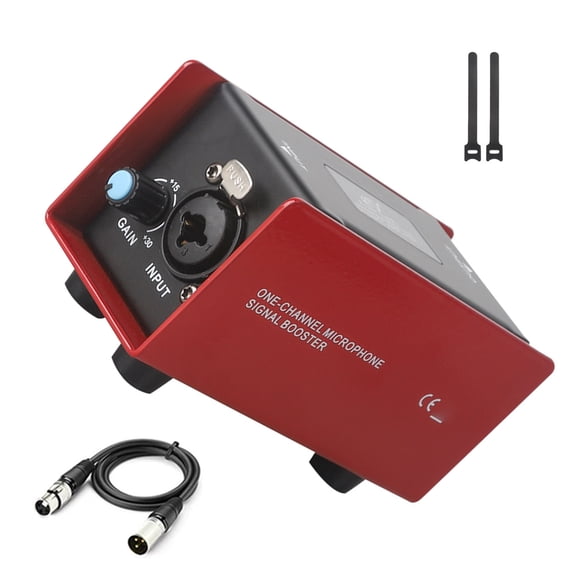 Stage Vocal Preamp with Metal Housing, Dynamic Microphone Support Box serving Karaoke Livestream Home Setups