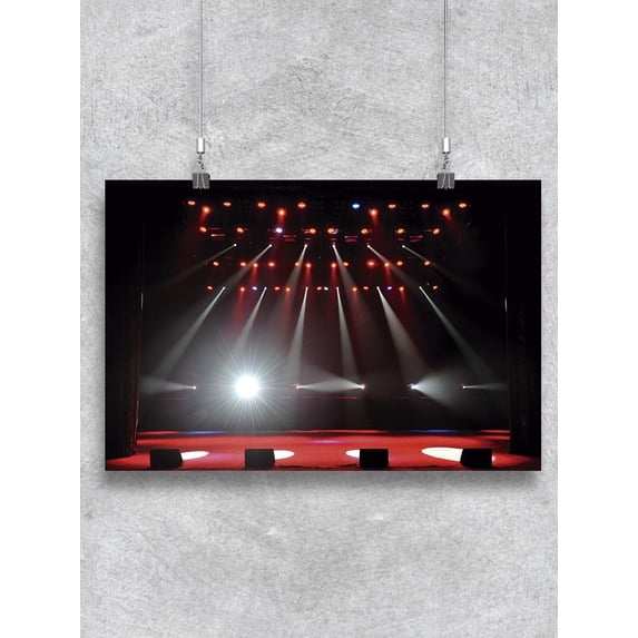 Stage With Lights Poster -Image by Shutterstock