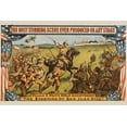 thumbnail image 1 of Stage play of Roosevelt Leading charge up San Juan Hill Poster Print (18 x 24), 1 of 1